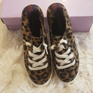 NIB Women's Madden Girl Leopard Sneakers